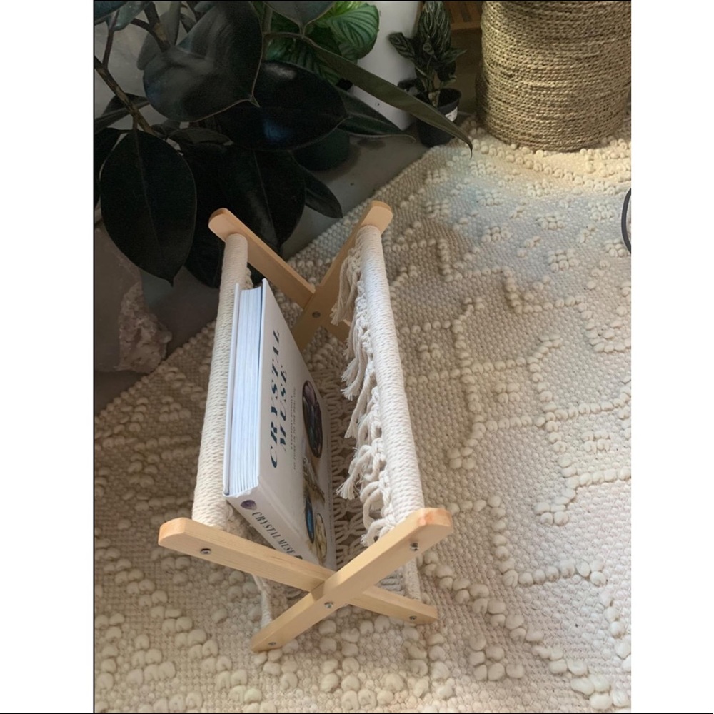 Magazine Rack Small Boho Storage Basket - Picture 5 of 5